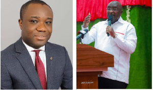 Felix Kwakye Ofosu (left) and Dr Mahamudu Bawumia