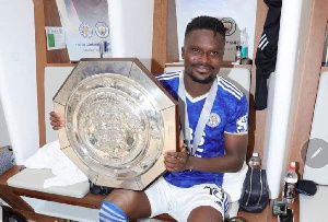 Amartey with the Community Shield Leicester won over the weekend