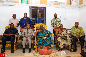 George Mireku Duker with members of the National House of Chiefs