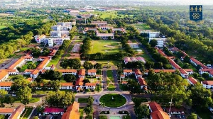 Aerial view of the University of Ghana