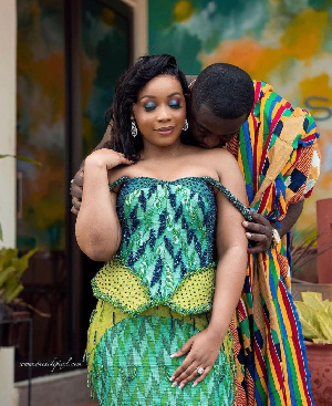 Actress Evelyn Addo with her husband