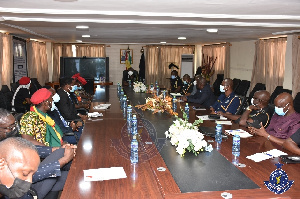 IGP and other police chiefs in a meeting with the convenors