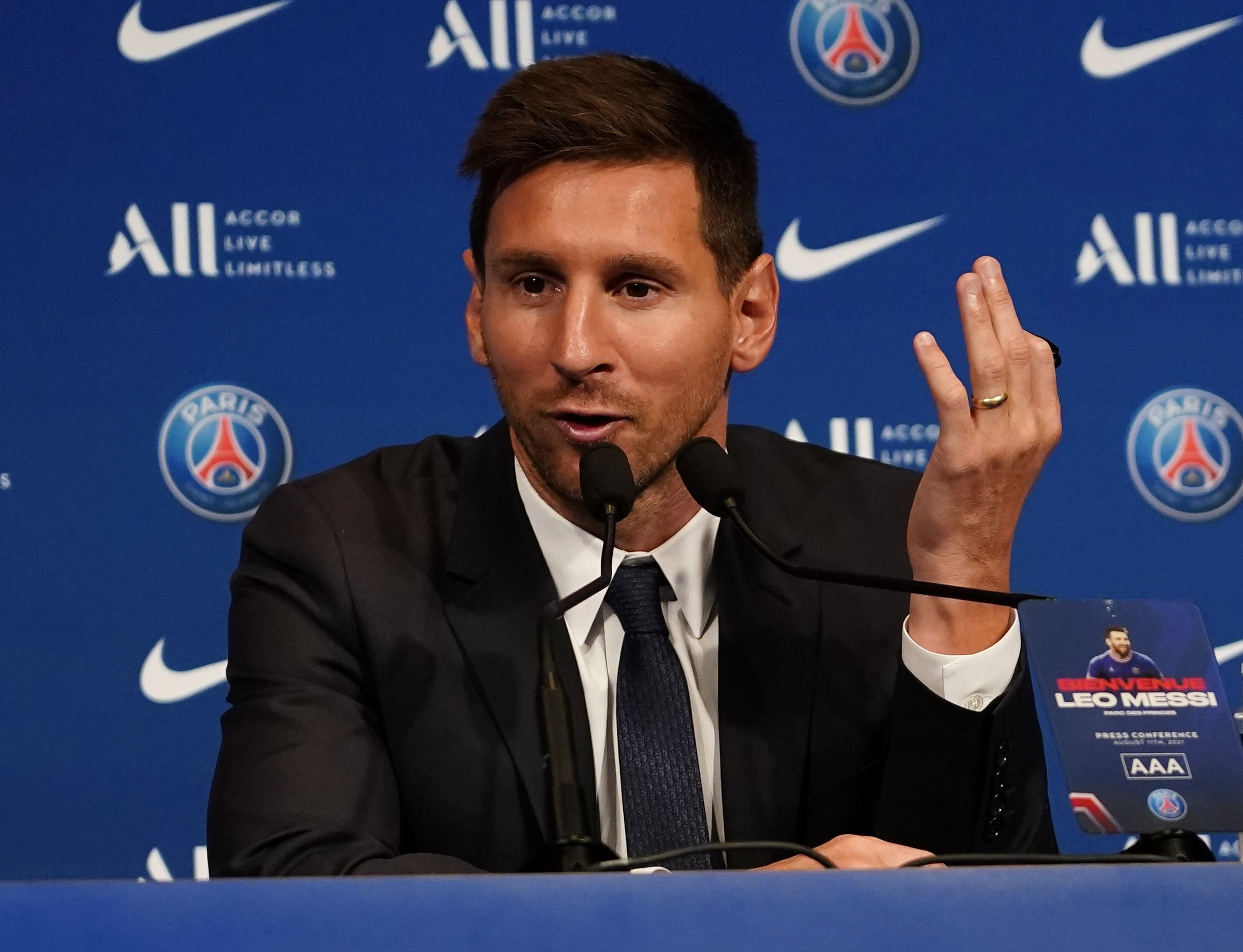 Lionel Messi officially completed his move to PSG by signing a two-year deal on Tuesday