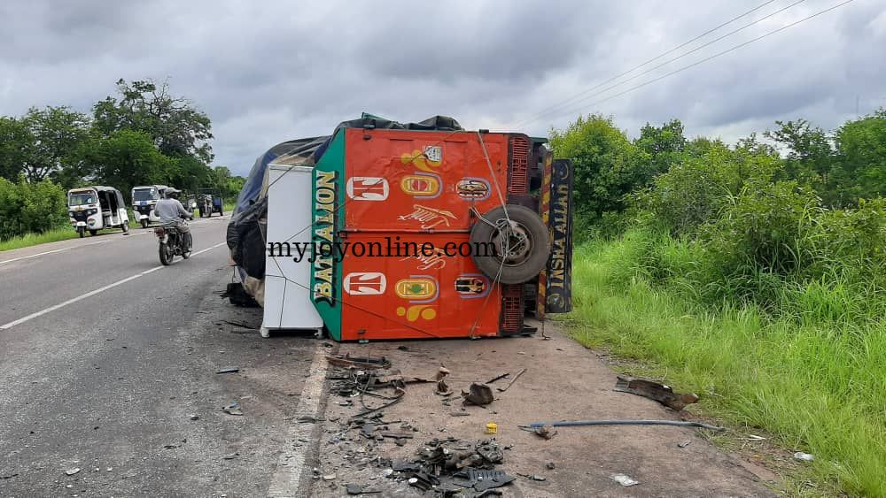 One dead, two others in a critical condition after accident on Buipe road