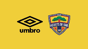 Umbro is the official technical sponsor of Hearts of Oak