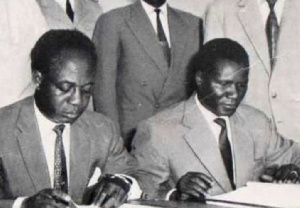 File photo of Osagyefo Kwame Nkrumah and Sekou Toure