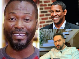 Adjetey Anang, Denzel Washington and Majid Michel