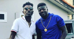 Dancehall artiste, Shatta Wale and rapper Pope Skinny