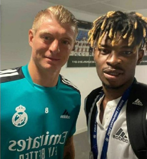 Ghanaian midfielder, Edmund Addo and Real Madrid star, Toni Kroos