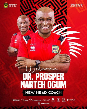 Asante Kotoko Head Coach Prosper Narteh-Ogum