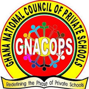 The National Secretariat of the Ghana National Council of Private Schools (GNACOPS) logo