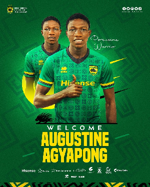 Teenager Augustine Agyapong has joined Asante Kotoko