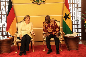 President Nana Addo Dankwa Akufo-Addo and Outgoing German Chancellor, Angela Merkel