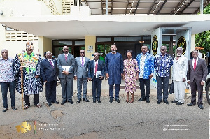 Dr Prempeh (middle) with members of the new board