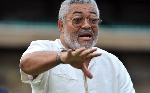 The late former president of Ghana, Jerry John Rawlings