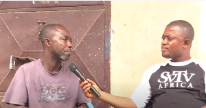 The taxi driver, Kwesi Owusu, in an interview with DJ Nyaami