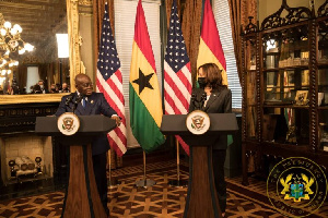 President Nana Addo Dankwa Akufo-Addo and Kamala Harris