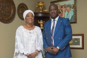 Hajia Ramatu Mahama and Farouk Aliu Mahama