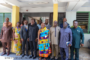 Samuel A. Jinapor with newly MDF Board