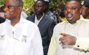 Anyidoho with the late President John Evans Atta Mills