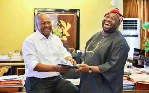 Former President John Dramani Mahama and Chief Dele Momodu