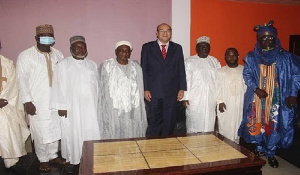 Mexican Ambassador,  Enrique Ernesto Escorza Zamudio and leadership of Tijjaniya Muslims