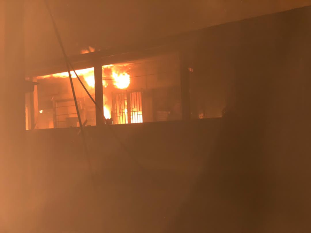 Fire guts Akyem Oda Central Market