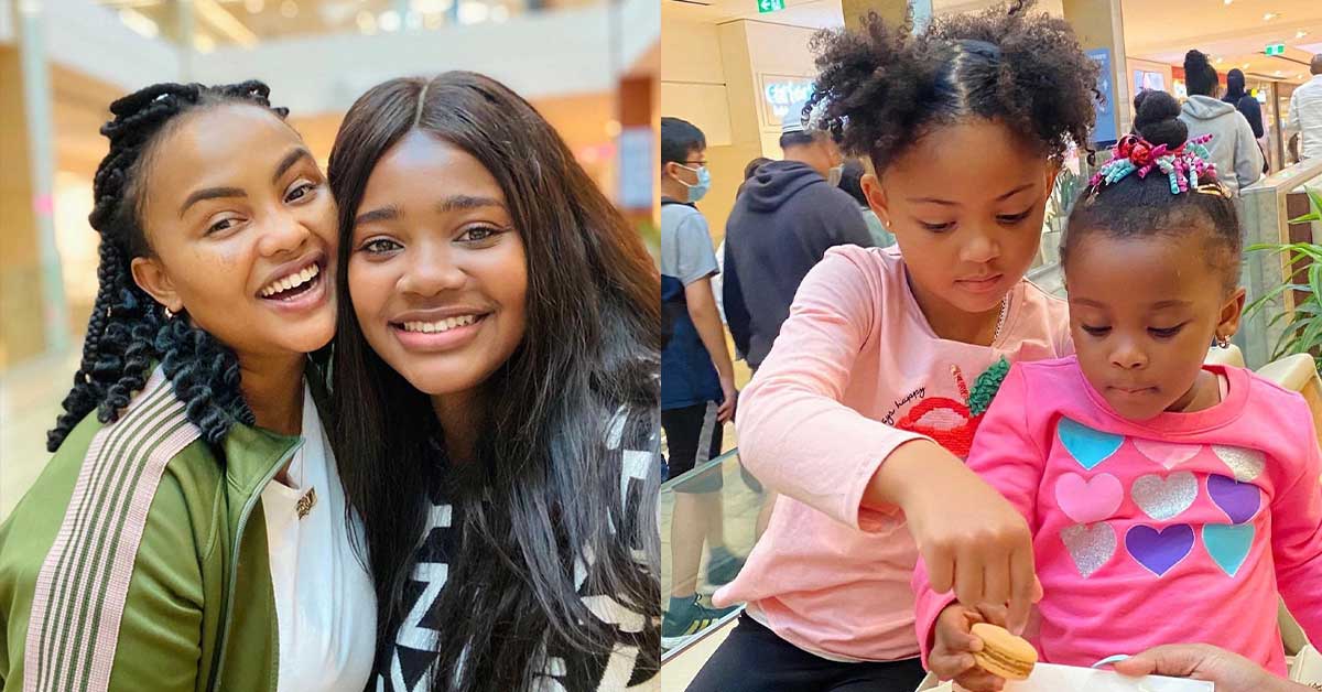 Beautiful photos drop as Nana Ama McBrown and Kafui Danku with their Ghanaian-Canadian children link up in Canada