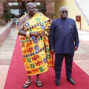 Asantehene Otumfuo Osei Tutu II with President Akufo-Addo | File photo