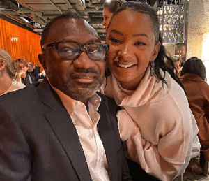 Femi Otedola in a pose with his daughter Temi