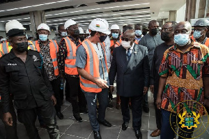 President Akufo-Addo visited the airport during his tour of the Ashanti region