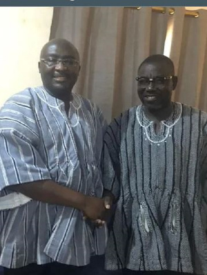 Vice President Mahamudu Bawumia and Isaac Adongo