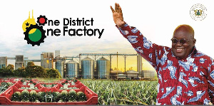 The one-district-one-factory initiative is a flagship initiative of the Akufo-Addo government