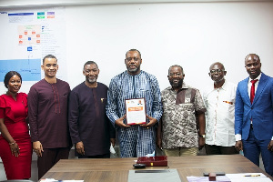 The delegation from the Ghana Energy Awards with the Minister of Energy, Dr. Matthew Opoku-Prempeh