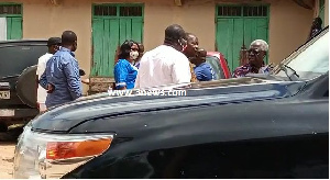 Osafo-Maafo (right) was the senior most government official at the venue