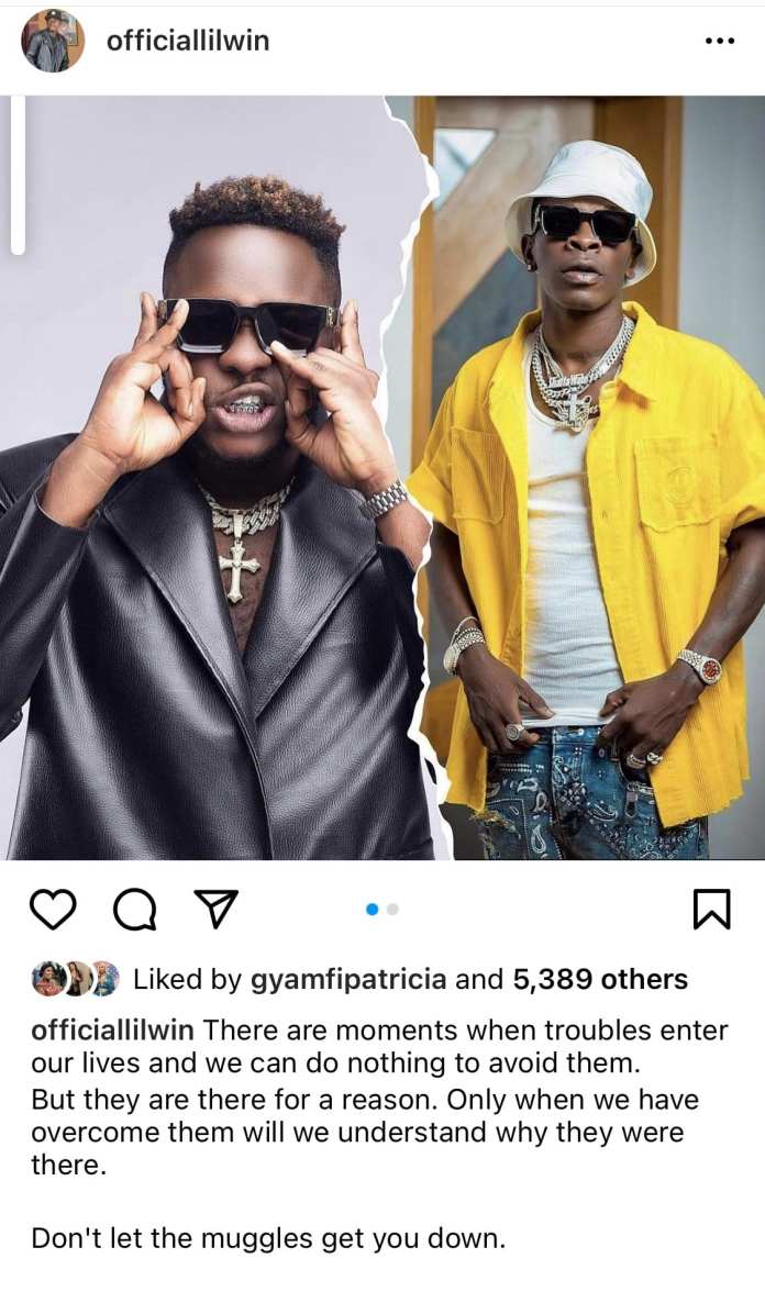 Lil Win olidarity to Shatta Wale and Medikal