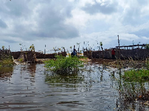 Many of the communities at the coast of the Volta region were devastated by the rains