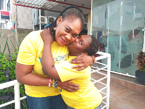 Agnes with her daughter, Todah, as they share this warm hug