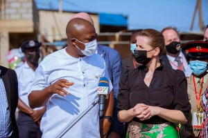 Yohane Amarh Ashitey, Tema MCE with Danish Prime Minister Mette Frederiksen