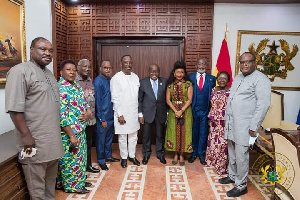 GIPC board members with President Akufo-Addo