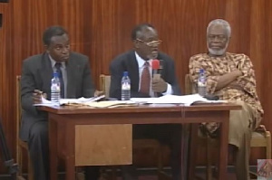 Kojo Tsikata is seen here at the National Reconciliation Commission hearings in 2002