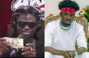 Kuami Eugene with his doppelganger