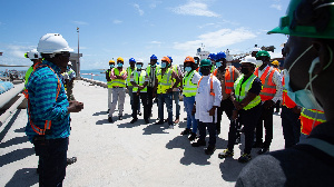 Members of CBOD at the newly built Takoradi jetty