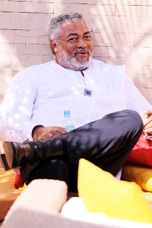 Former president of Ghana, the late Jerry John Rawlings