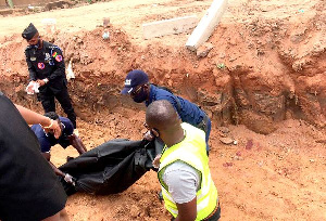 The body of a miner being conveyed to the mortuary