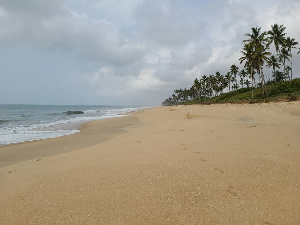 A beach in Ghana