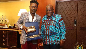 Dancehall artiste, Shatta Wale and President Akufo-Addo