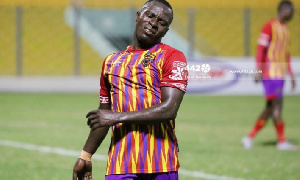 Hearts of Oak forward, Patrick Razak  Credit 442 and Stock