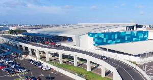 Aerial shot of the KIA's Terminal 3