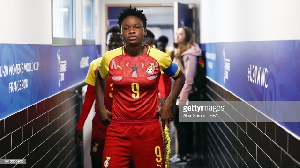 Black Stars Queens striker, Sandra Owusu Ansah Credit: Getty images